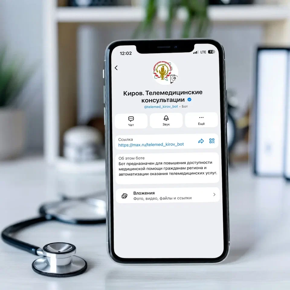 📲 Запись на прием к врачу - https://max.ru/k_vrachu_kirov_bot

Что умеет чат-бот в MAX:
• записыват