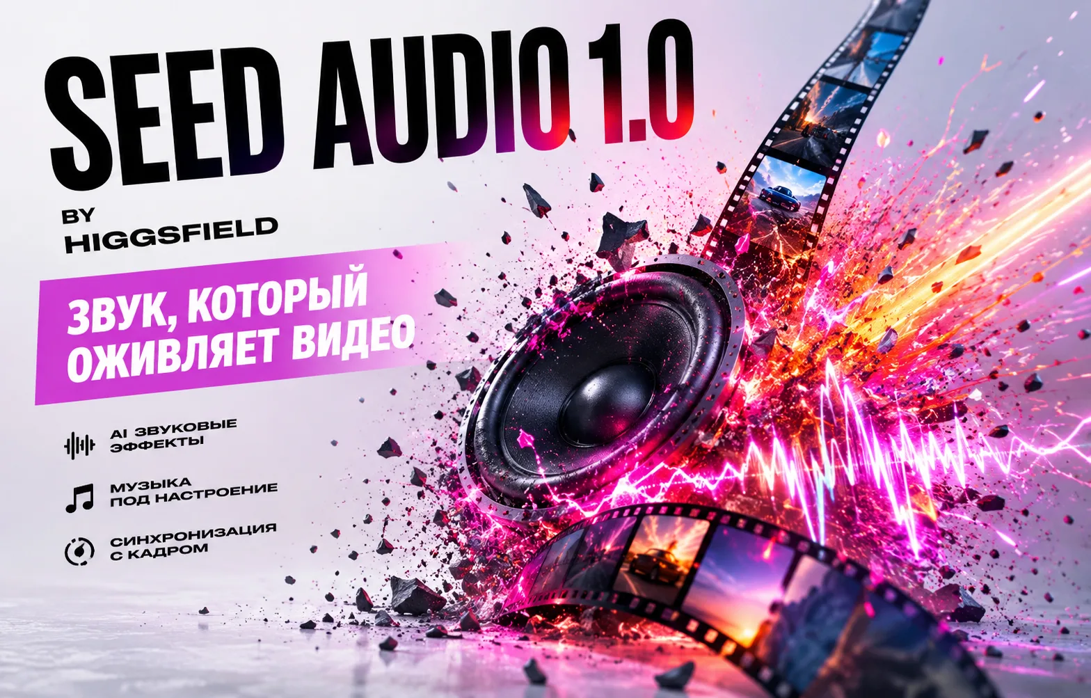 🎬 Higgsfield представили Seed Audio 1.0 — ИИ, который сам делает саунд-дизайн для видео.

Подбирать