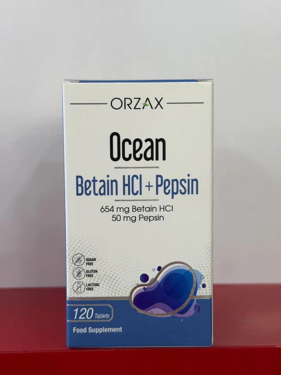 Ocean Betain HCl + Pepsin (Orzax)
Комплекс для поддержки пищеварения.

Содержит:
• 654 мг бетаина HC