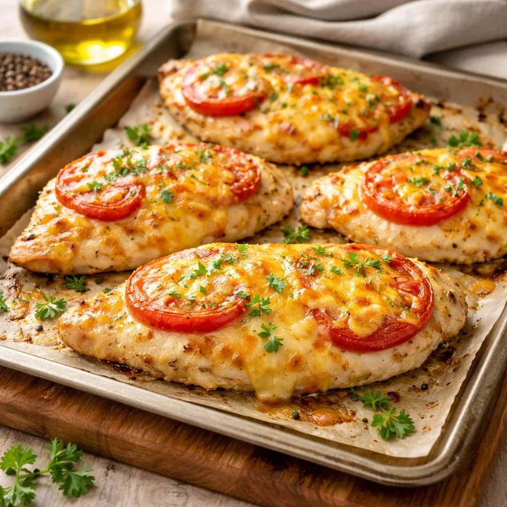 КУРИНЫЕ ОТБИВНЫЕ ПОД СЫРОМ

Нежное куриное филе, отбитое и запечённое под шапкой из майонеза, помидо