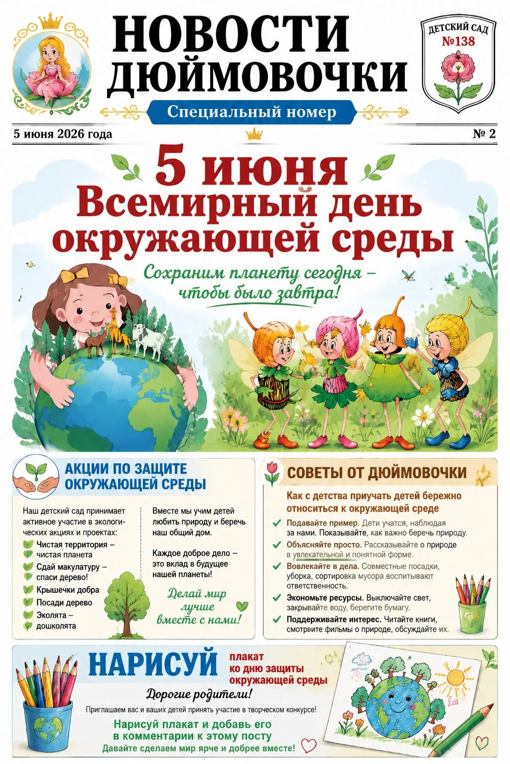 🌏🌱5 июня — Всемирный день окружающей среды!

Сегодня наша планета отмечает важный праздник, и мы в