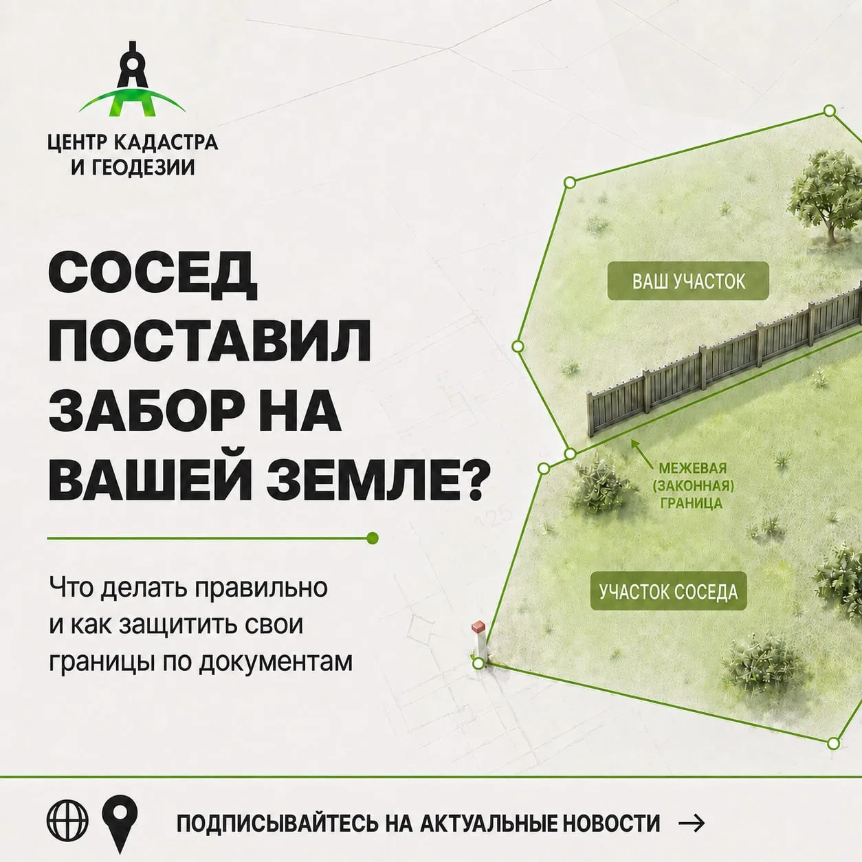 🚧 СОСЕД ПОСТАВИЛ ЗАБОР НА ВАШЕЙ ЗЕМЛЕ. Что делать?

Первая реакция обычно понятная:
“Сейчас пойду и
