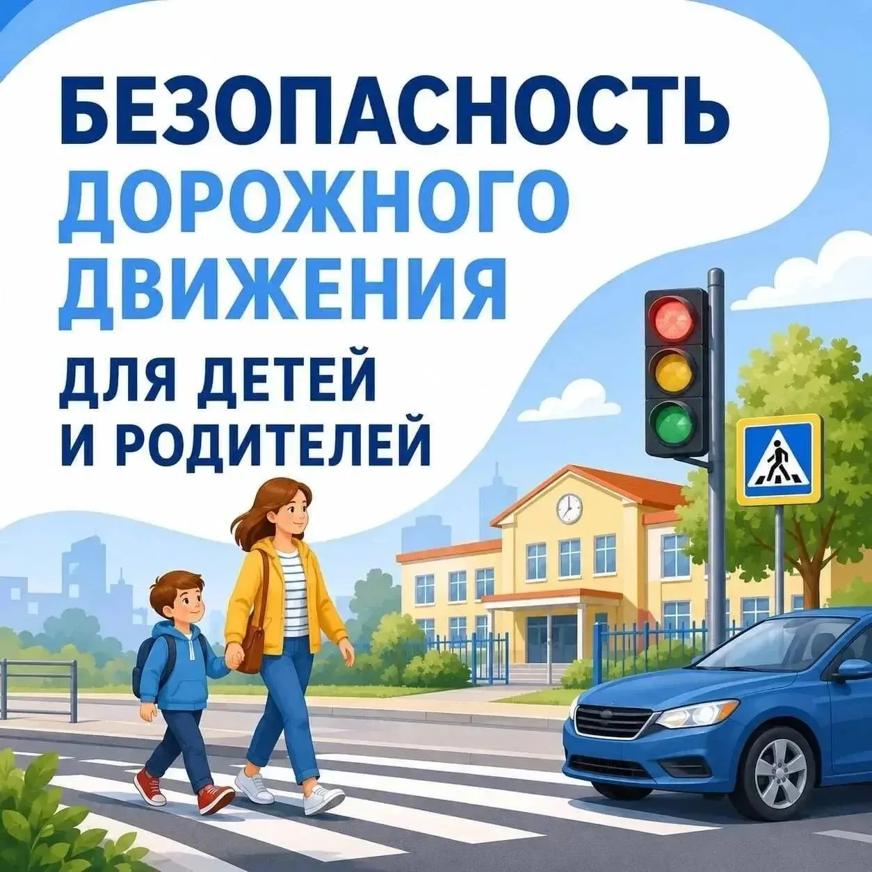 Уважаемые родители! 
В связи с участившимися случаями ДТП с участием несовершеннолетних, напоминаем 