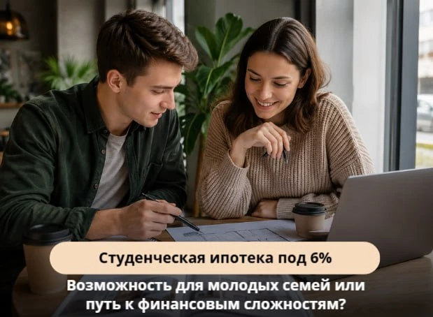 📌 Студенческая ипотека под 6%: возможность для молодых семей или путь к финансовым сложностям?

На 