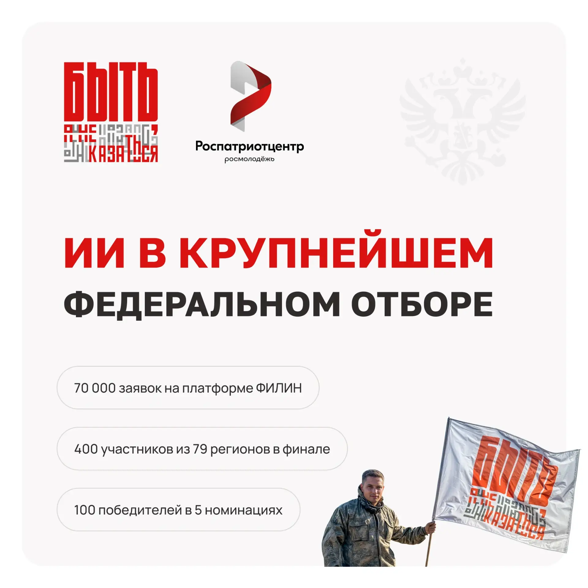 ⚡Отбор с помощью ИИ и живой финал: как прошел конкурс лучших патриотических практик страны.

17 октя