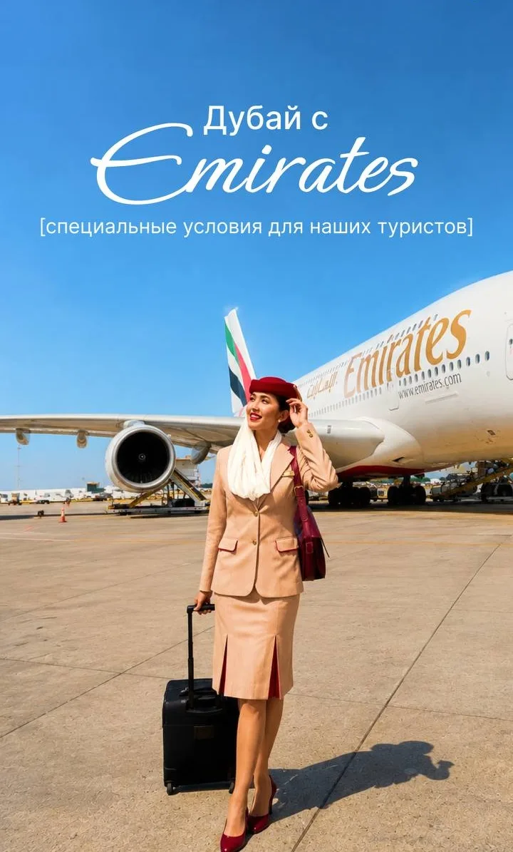🇦🇪 ДУБАЙ СТАЛ ЕЩЁ БЛИЖЕ: 
ОТКРЫТО БРОНИРОВАНИЕ ТУРОВ В ОАЭ НА EMIRATES!

Друзья, отличная новость 