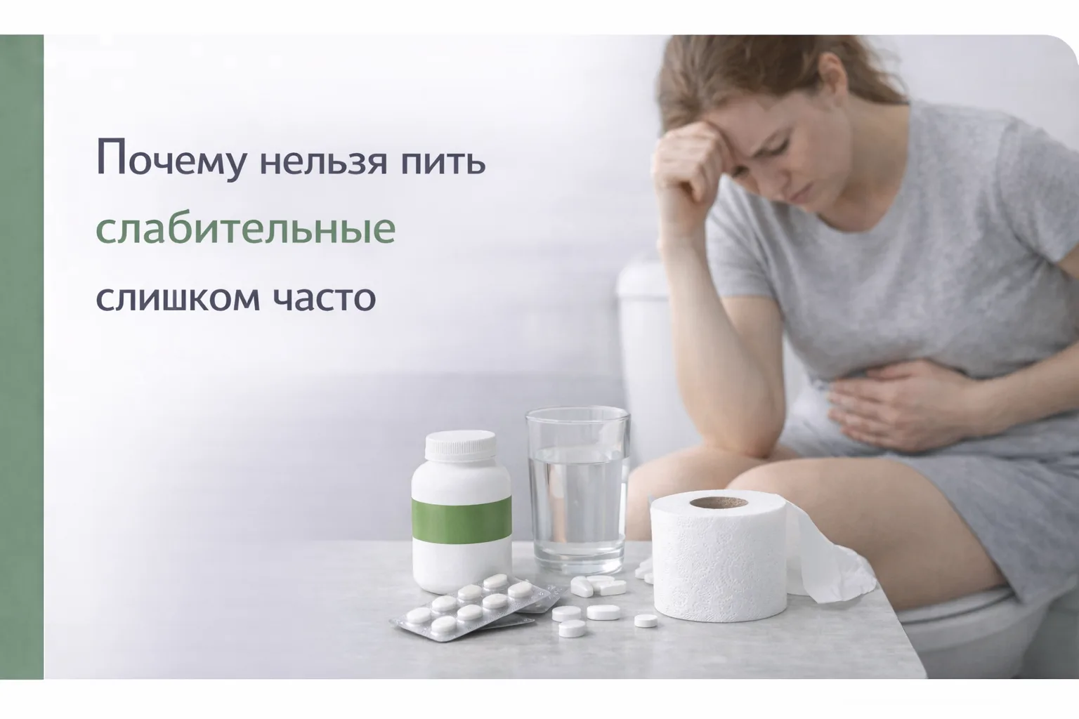 💊 Почему нельзя пить слабительные слишком часто

Многие хотят быстро решить проблему и начинают всё