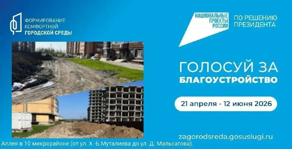 Уважаемые жители Магаса!
Всего несколько дней осталось до завершения голосования за территории для б