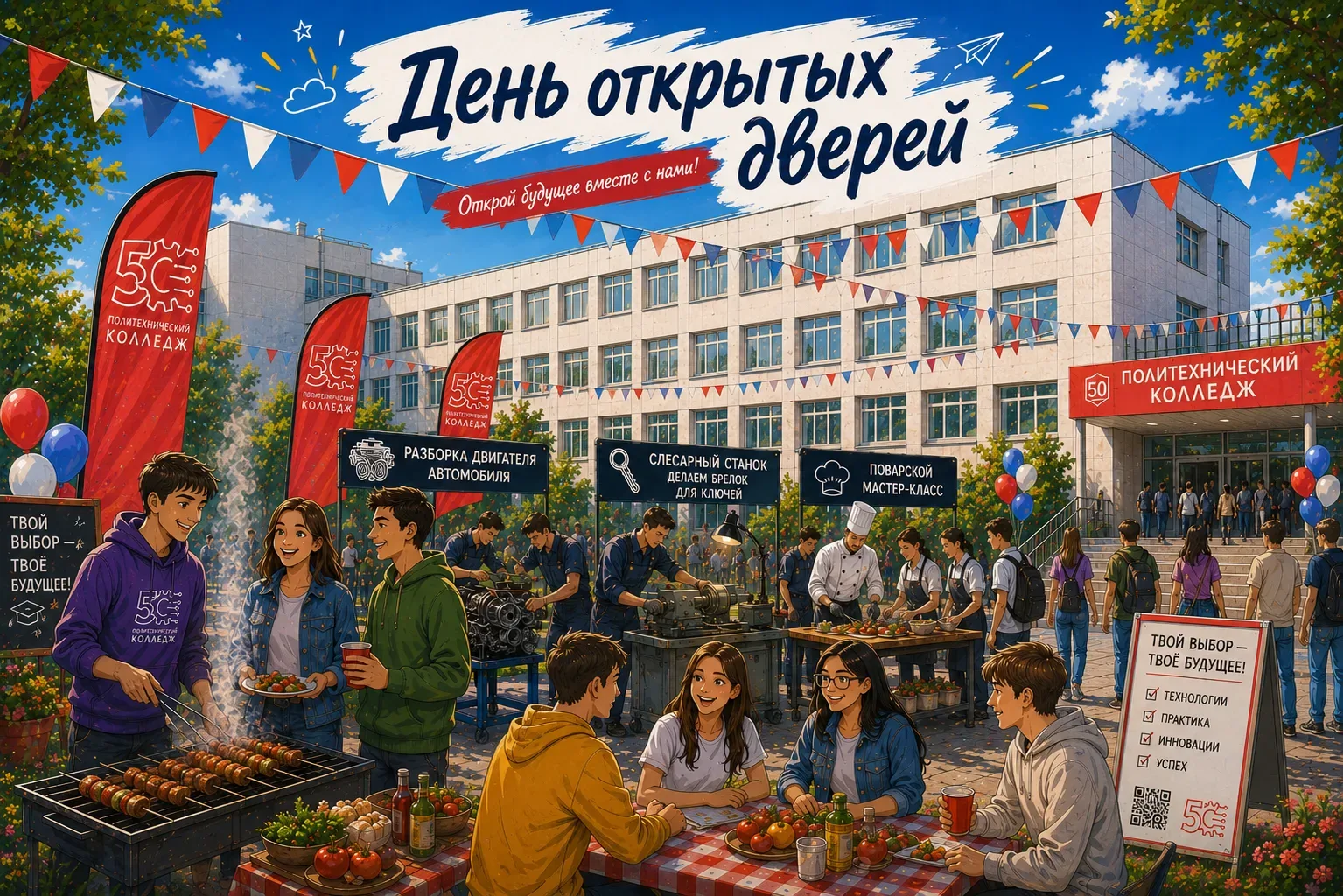 Разобрать двигатель, приготовить лимонад и сделать брелок? Легко! 🔥

Самый летний День открытых две