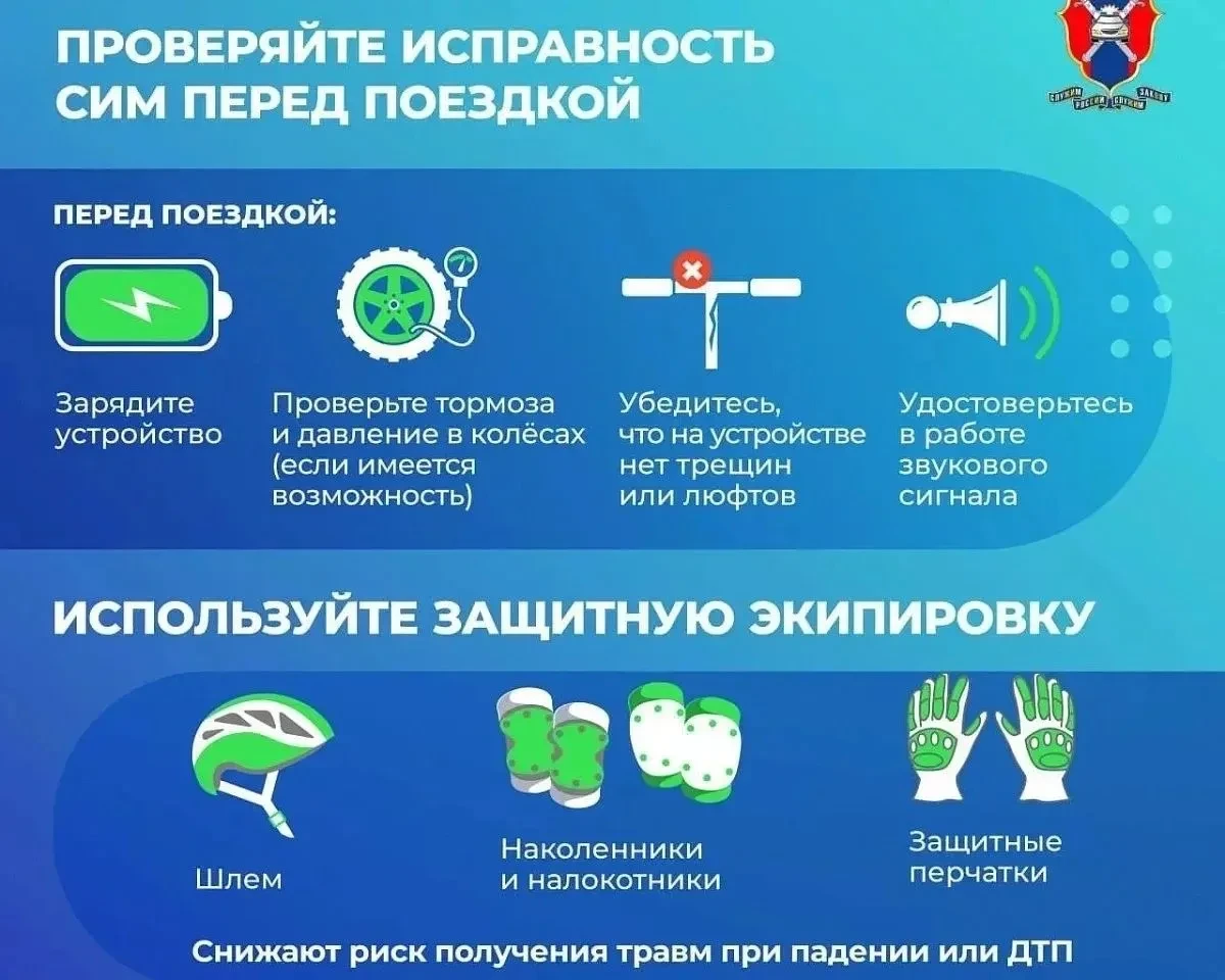 Безопасность на дороге — прежде всего!

Популярность средств индивидуальной мобильности (СИМ) растёт