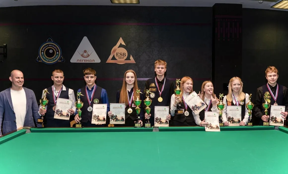 🏆В бильярдном клубе "Легенда" прошла торжественная церемония награждения финалистов и призеров IX В