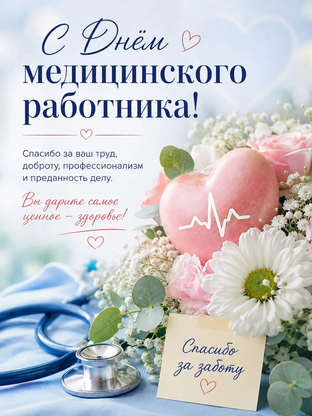 ❤️‍🩹 С Днём медицинского работника!

Сегодня мы хотим сказать самые искренние слова благодарности в