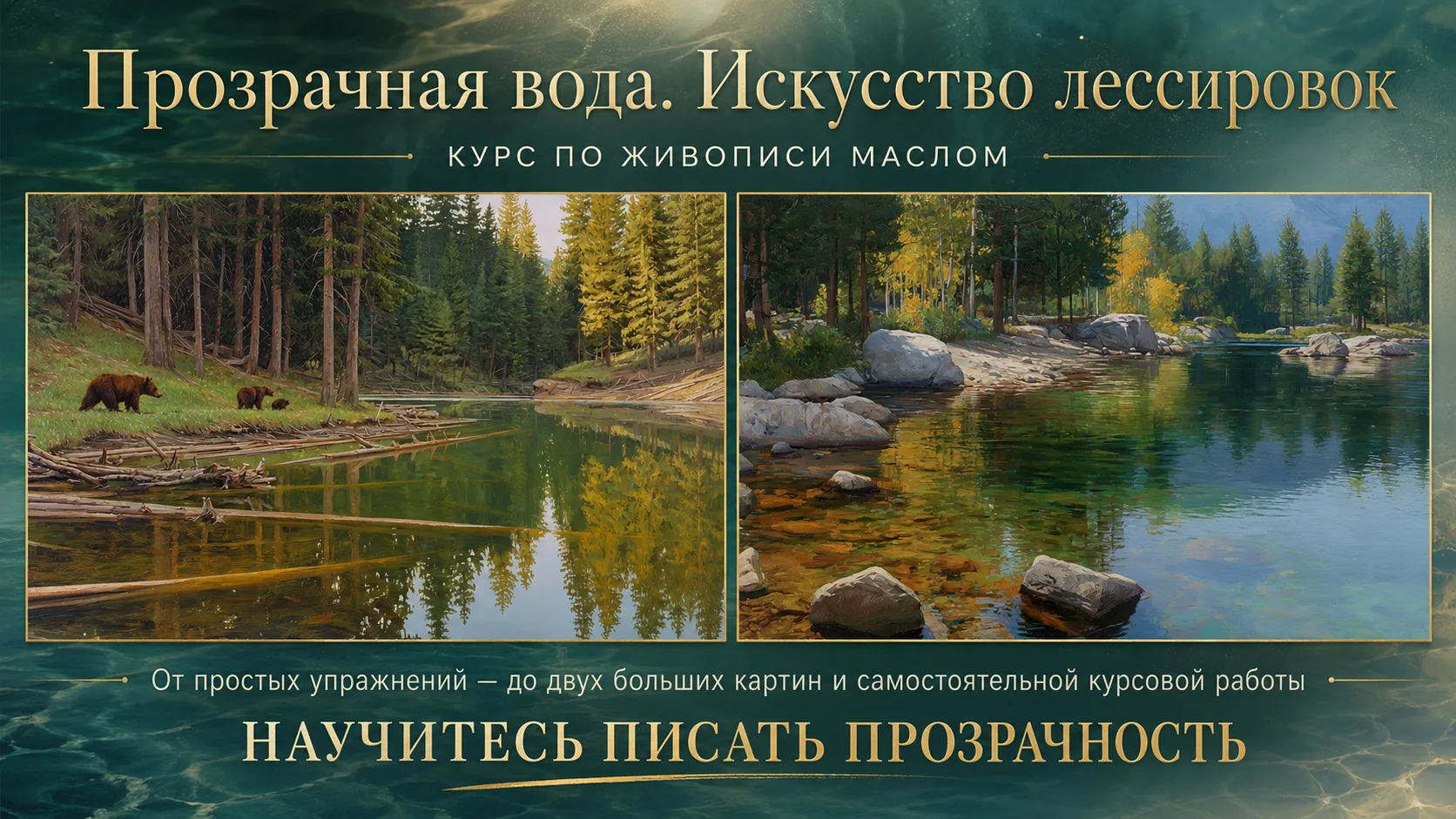 🌊 Курс «Прозрачная вода. Искусство лессировок» — последние часы скидки

Вода в пейзаже редко бывает