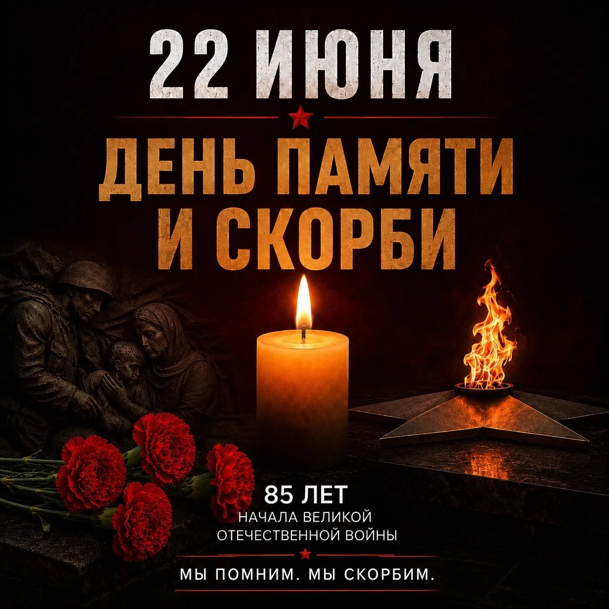🕯 22 июня — День памяти и скорби

22 июня — День памяти и скорби. В этот день 85 лет назад началась