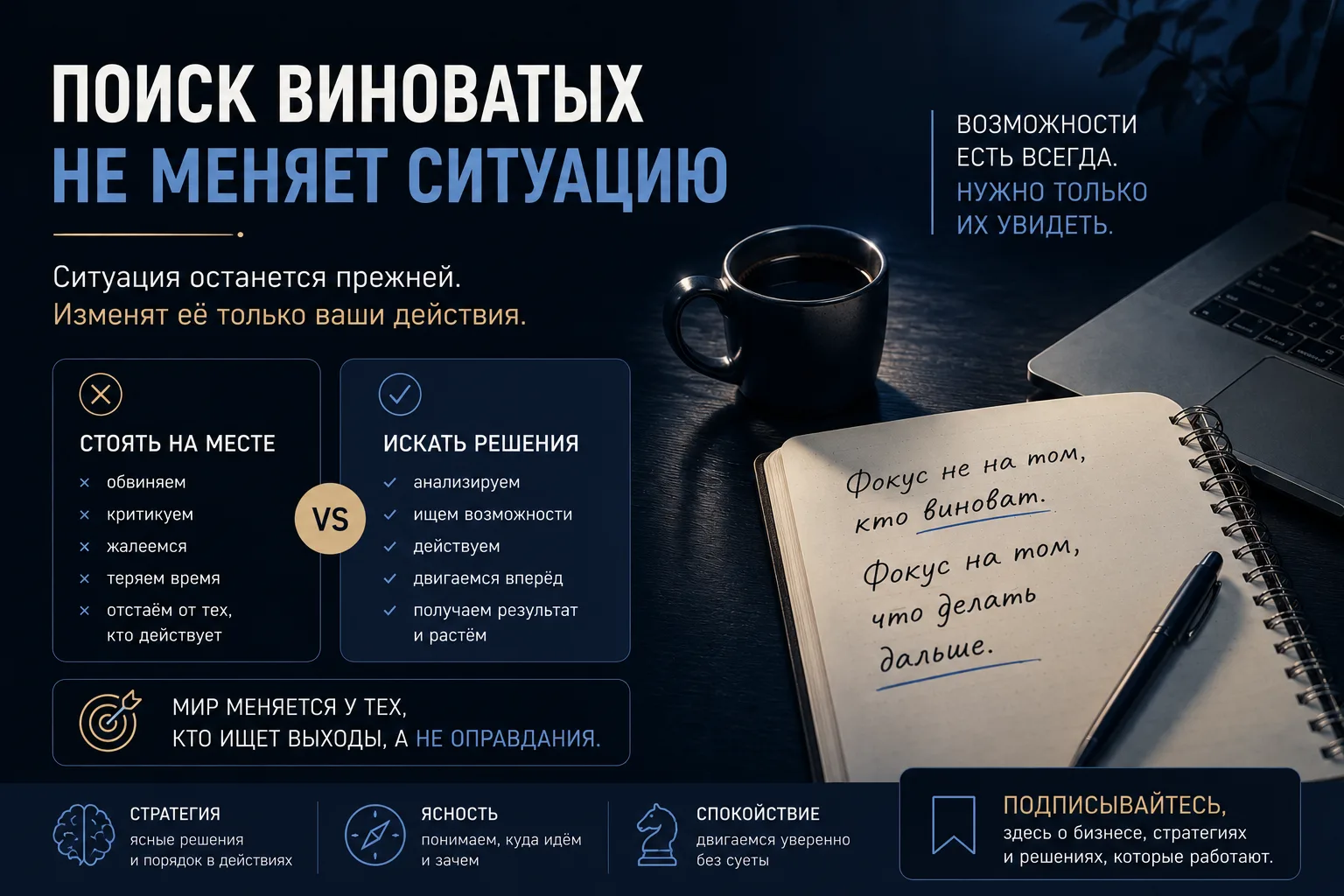 Поиск виноватых — самая дорогая работа без зарплаты

Есть одна тема, которую многие предпочитают обх