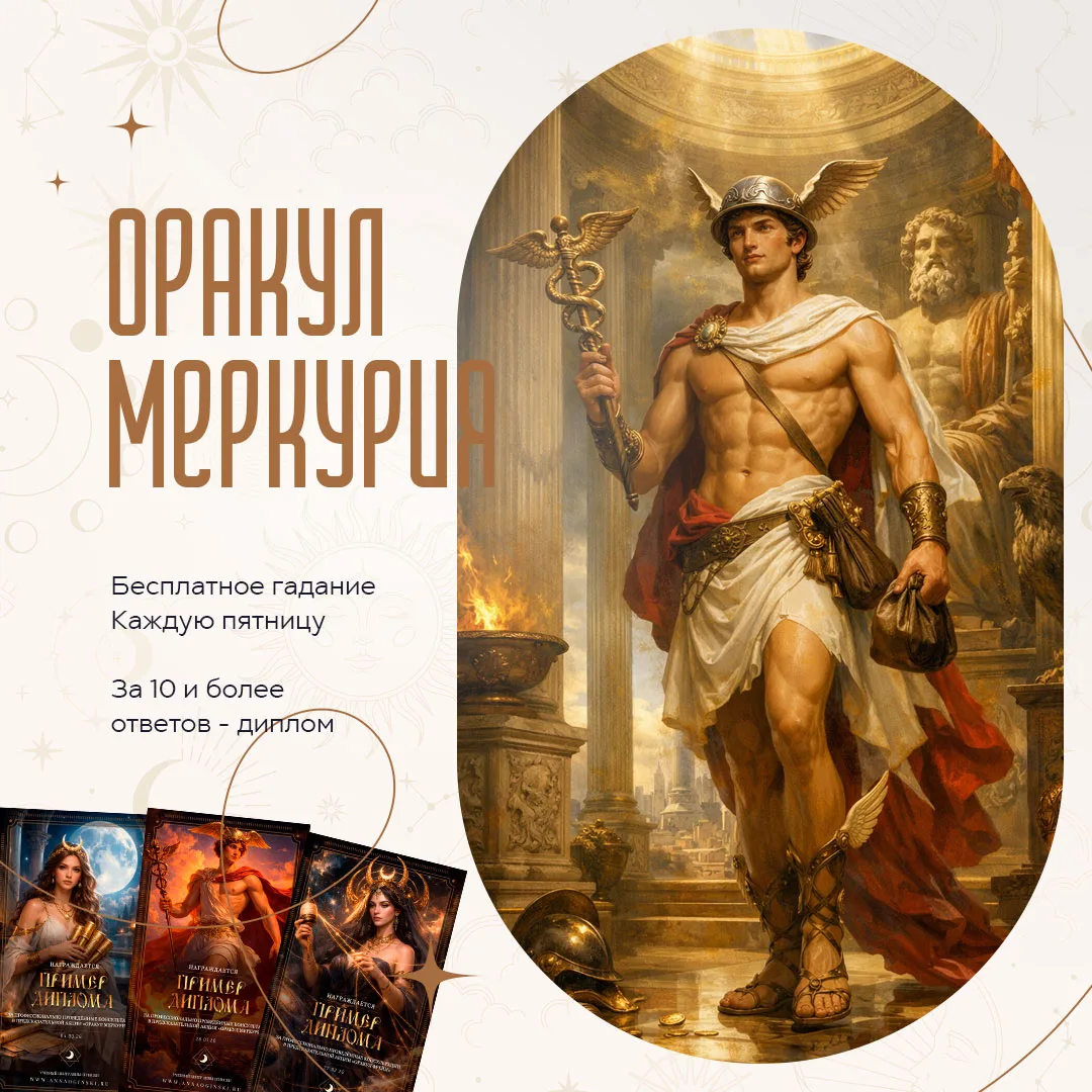 Друзья, Оракул Меркурия!
В акции выдаются Дипломы!

Чат для практики гаданий и наработки опыта. Приг