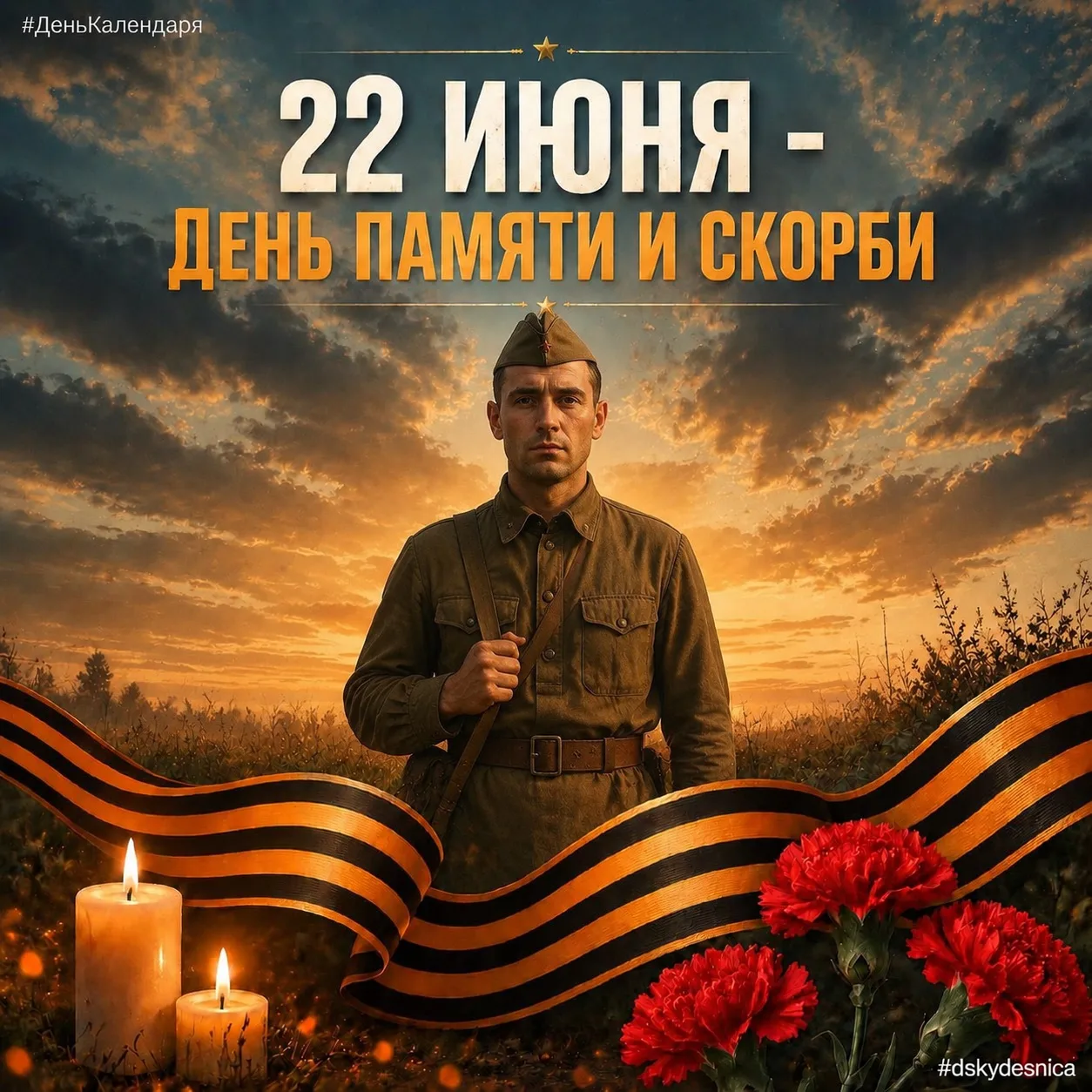 🕯 22 июня — День памяти и скорби 

🙏🏻 Мы склоняем головы перед подвигом тех, кто сражался за Роди