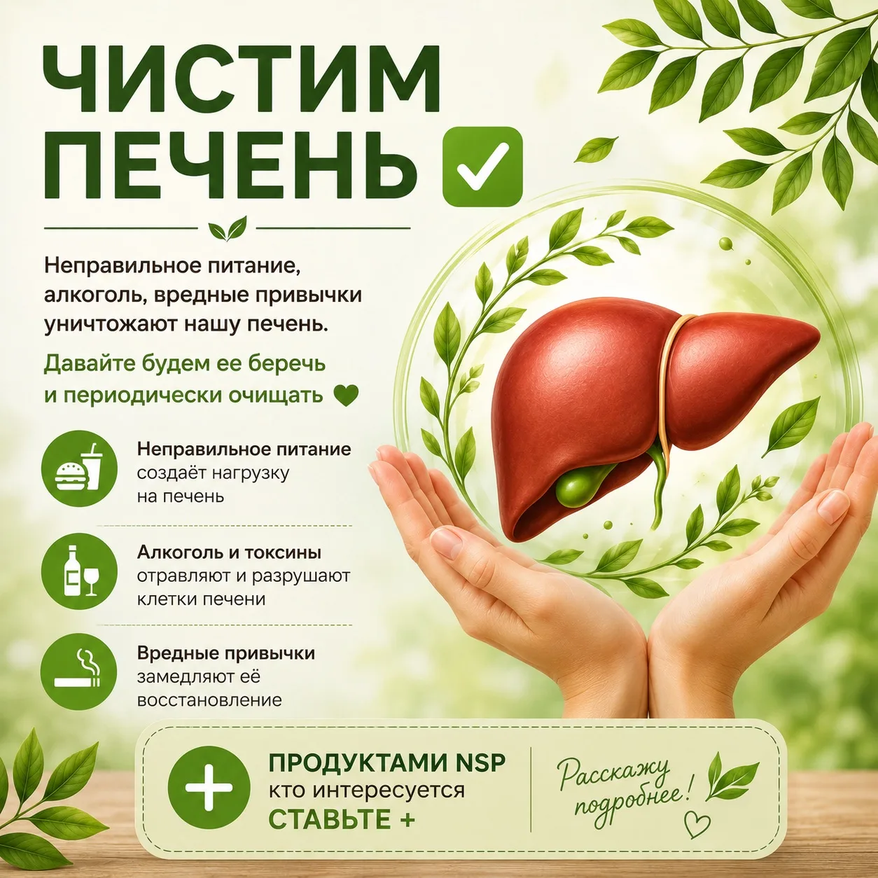 🟢 Чистим печень ✅

Неправильное питание, алкоголь, стресс и вредные привычки создают дополнительную