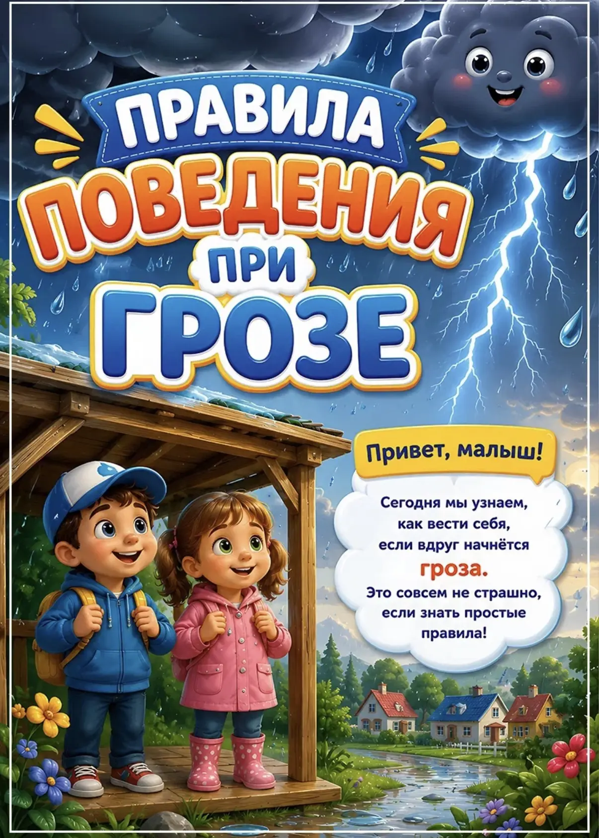 📌 Рубрика « Родительский компас..»

«Правила поведения при грозе»