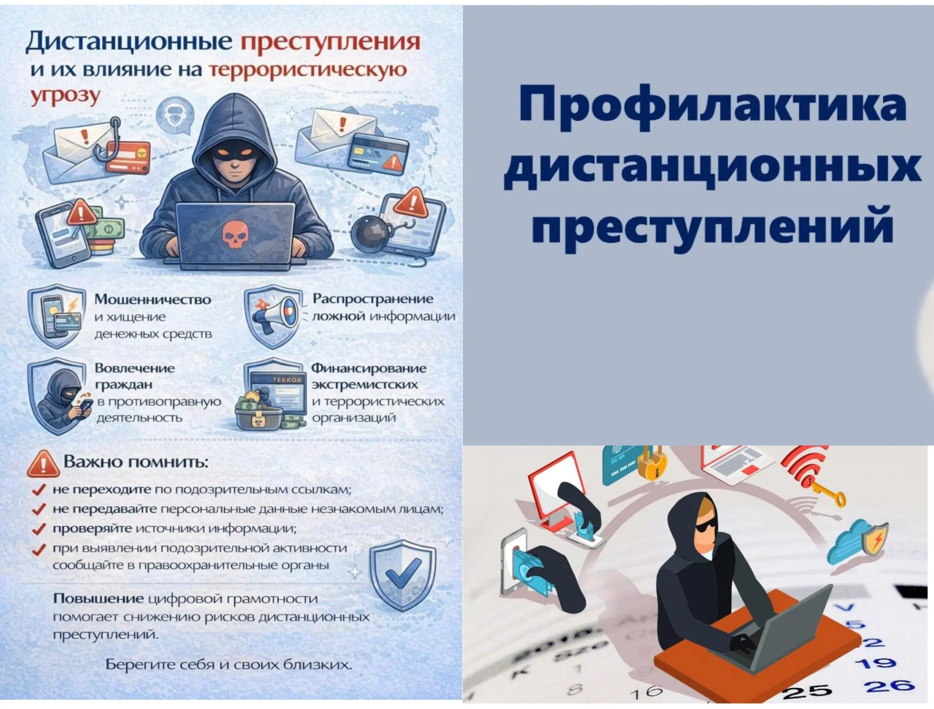 «Дистанционные преступления: риски и способы защиты» 
В Мордовии проходит X Единый день профилактики