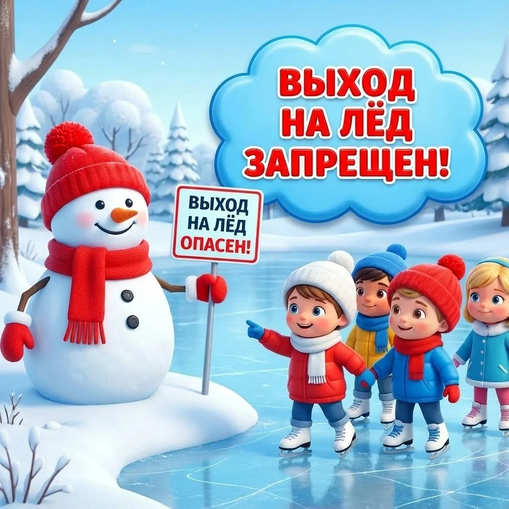 Зимой лед может стать коварным врагом, особенно на водоемах.

Помните, безопасность — прежде всего! 