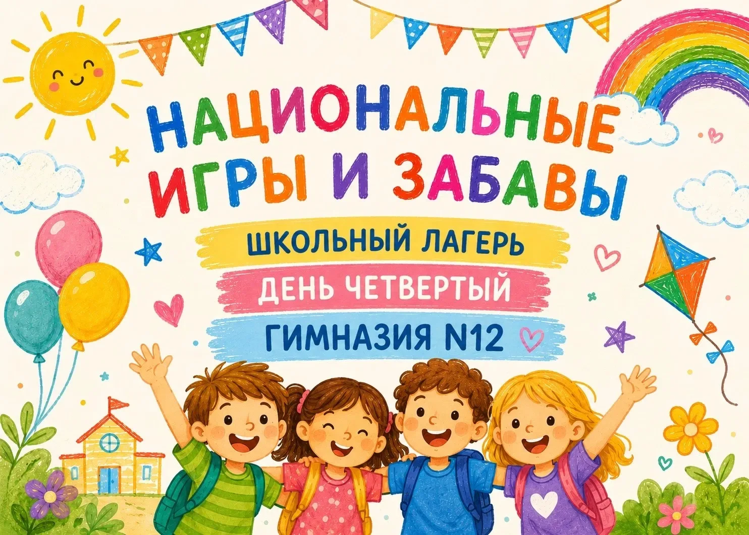 Шел 4-й день нашего лагеря!
Темой дня стали национальные игры и забавы. Ребята узнали много интересн