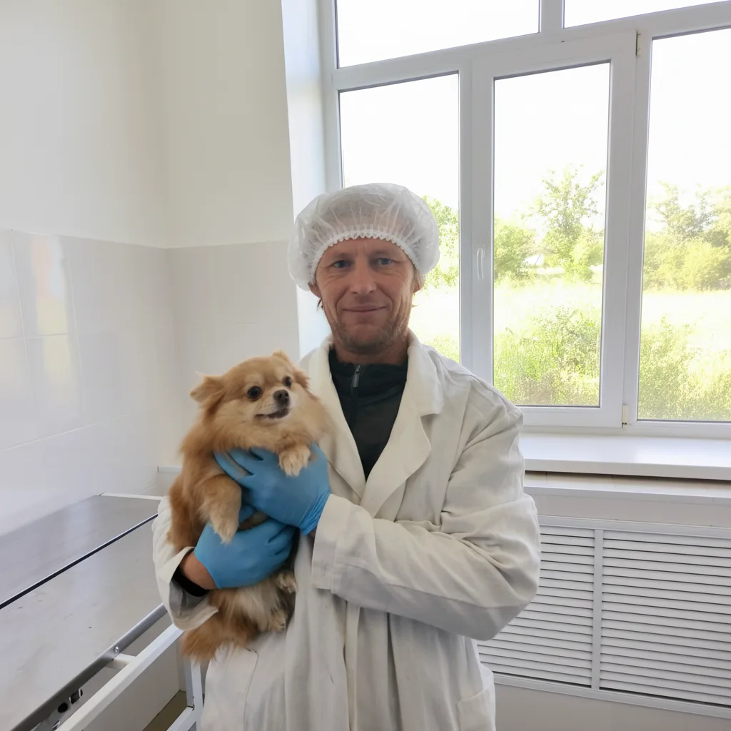 В ОГУ "Балтайская районная СББЖ" на стерилизацию была доставлена собака. Стерилизация представляет с