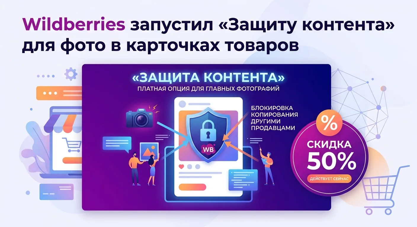 📰 Новая статья в блоге FulFlix

Wildberries запустил «Защиту контента» для фото в карточках товаров
