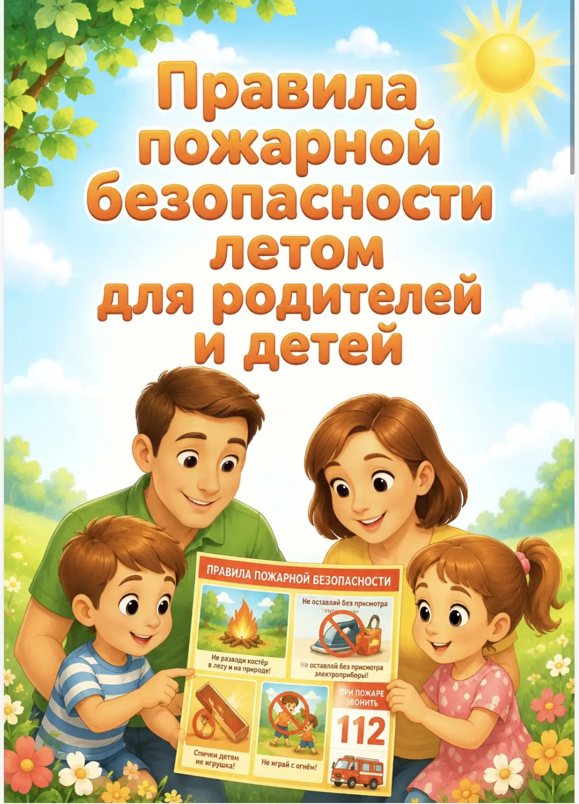 Лето дарит нам с детьми больше возможностей для прогулок, отдыха на природе или на
даче, но, к сожал