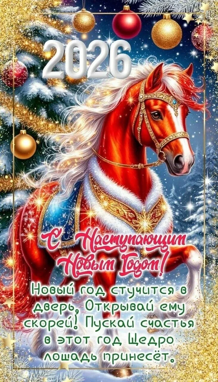 С наступающим Новым годом! Пусть Новый год принесёт в дом все самое лучшее: любовь, радость, здоровь