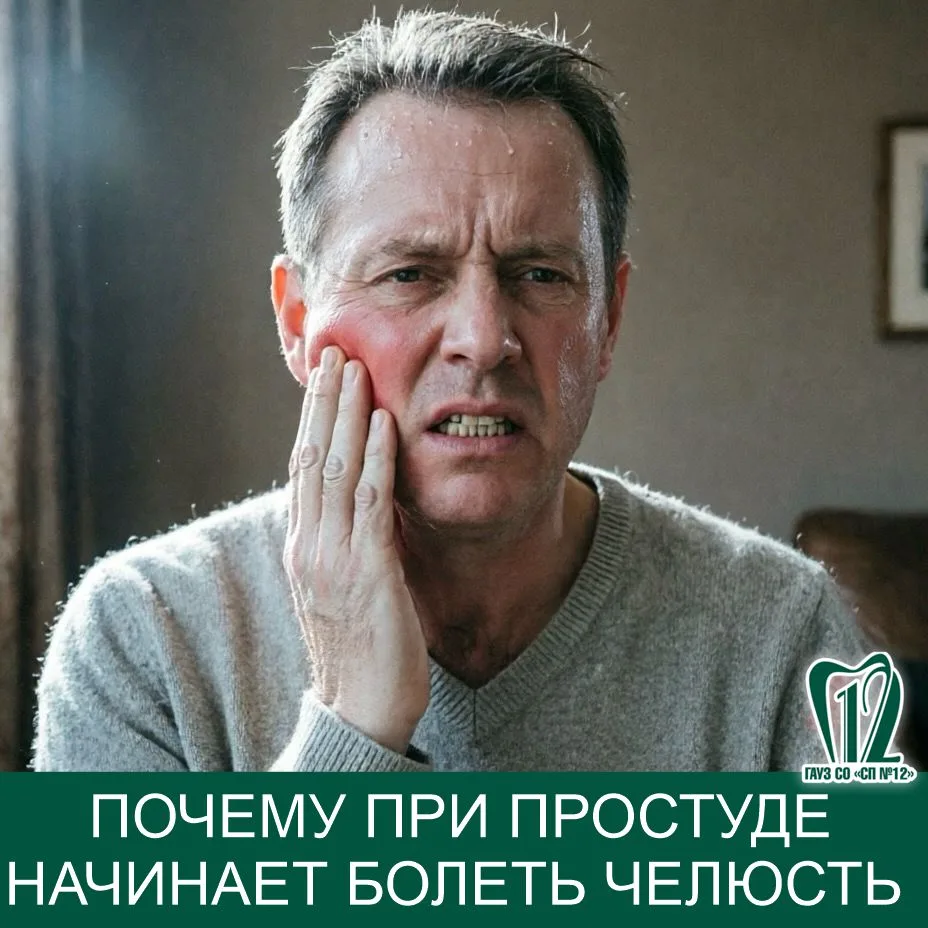 Почему при простуде начинает болеть челюсть?

❗️Мы привыкли, что простуда — это насморк, кашель и те