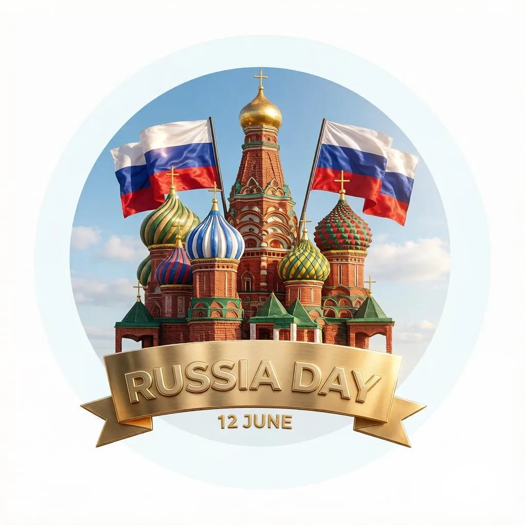 English:
Russia Day is on June 12th. It is an important national holiday. On this day in 1990, Russi