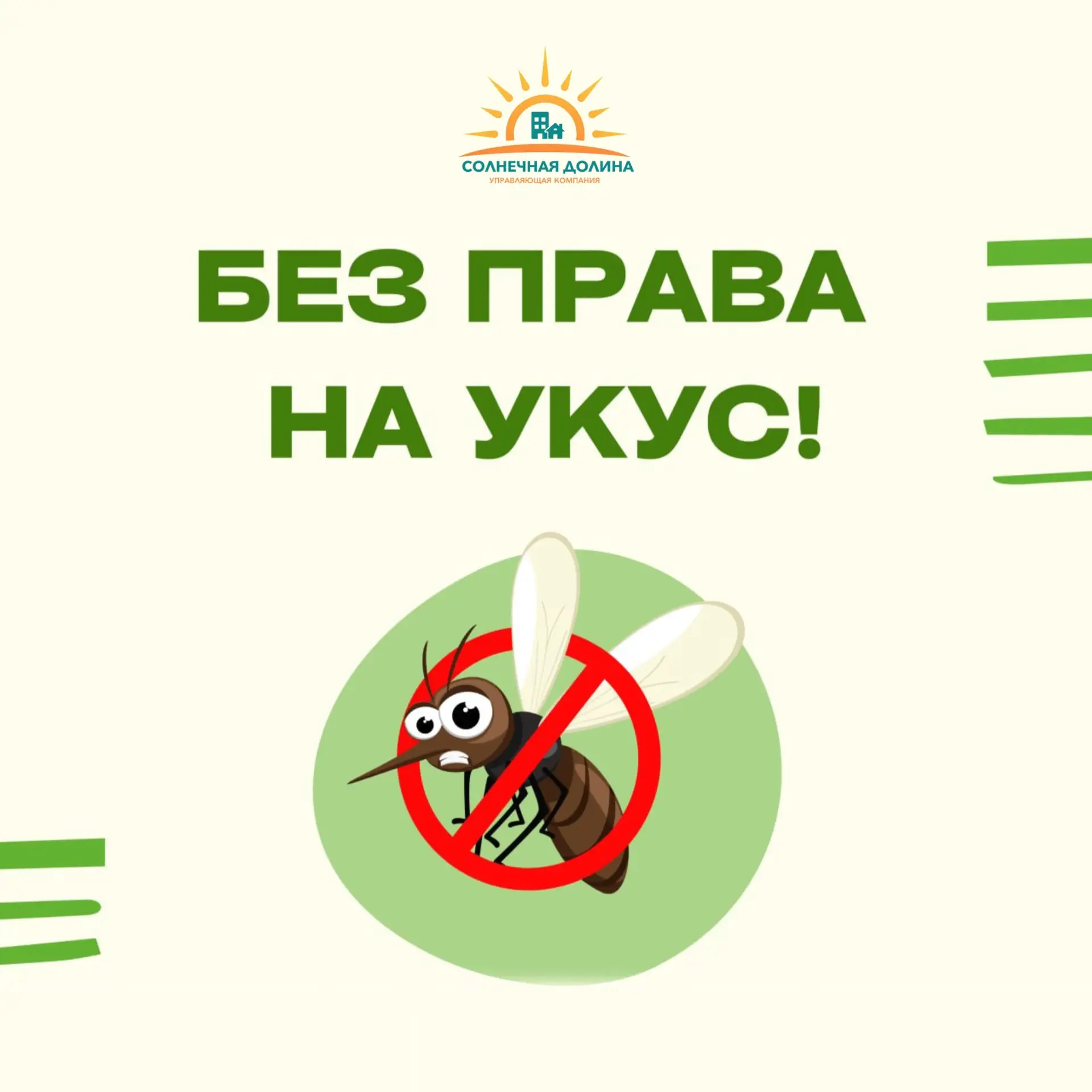 Ни один комар не пройдет! 

🗓 На календаре начало июня, а это значит, что у насекомых снова большие