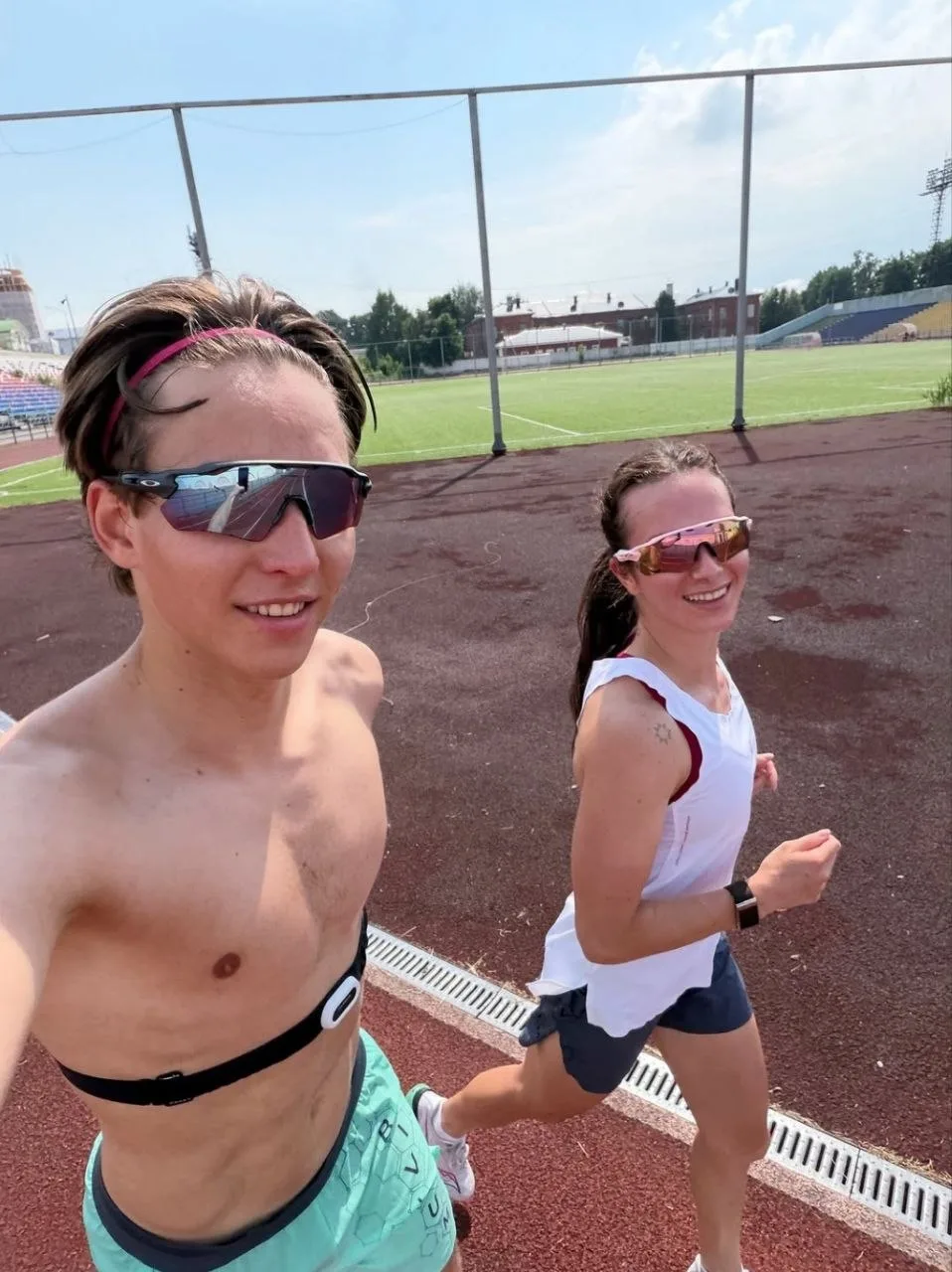🇷🇺🤩 Савелий Коростелев и Дарья Непряева на пробежке🏃