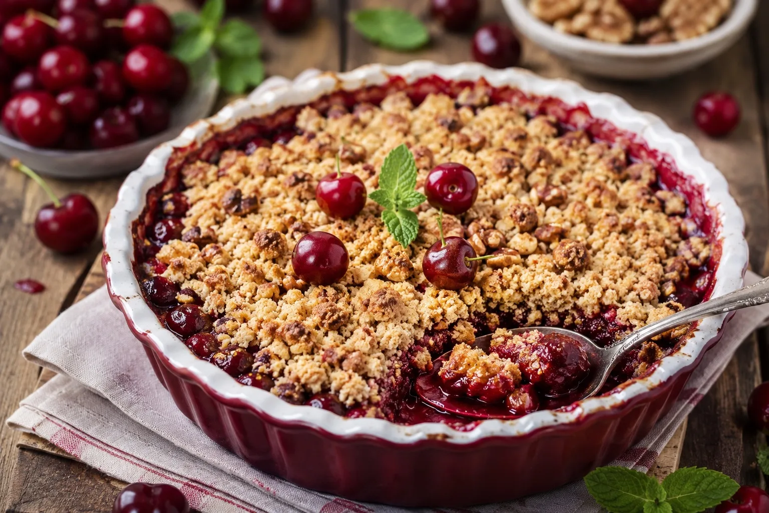 Рецепты Запорожской кухни.

Черешневый крамбл по-запорожски 🍒

Запорожская область по праву ассоции