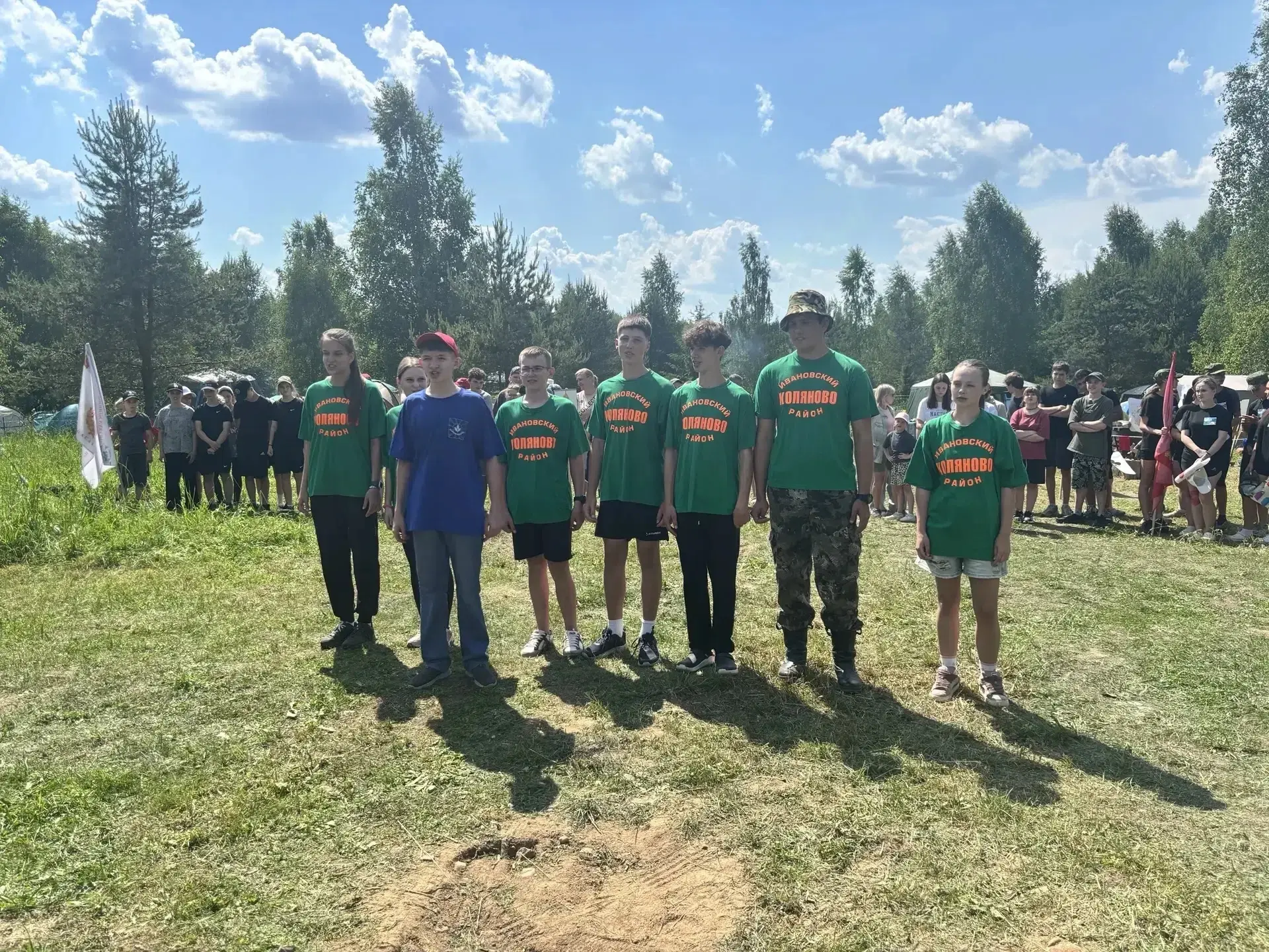☀️В Ивановской округе состоялся ежегодный туристический слет школьников. 
💫 Команда нашей школы (ру