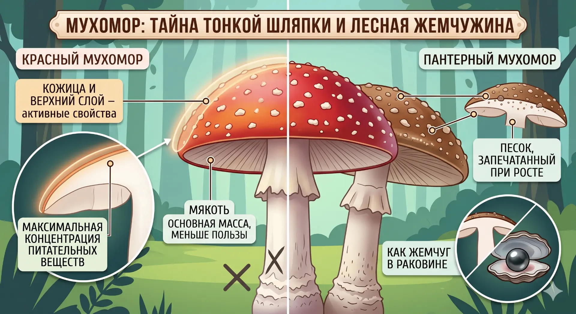 🍄 Привет-привет! Это снова я, Мухомор. Мы уже разобрались, что я не зелье ярости, а лесной дзен-мас