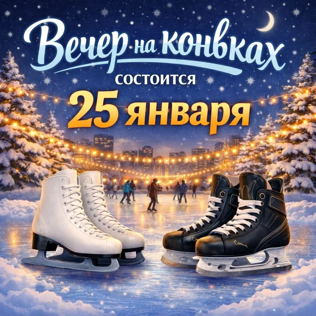25 января 2026 года в городе Орске состоится физкультурно-спортивное мероприятие «Вечер на коньках»,