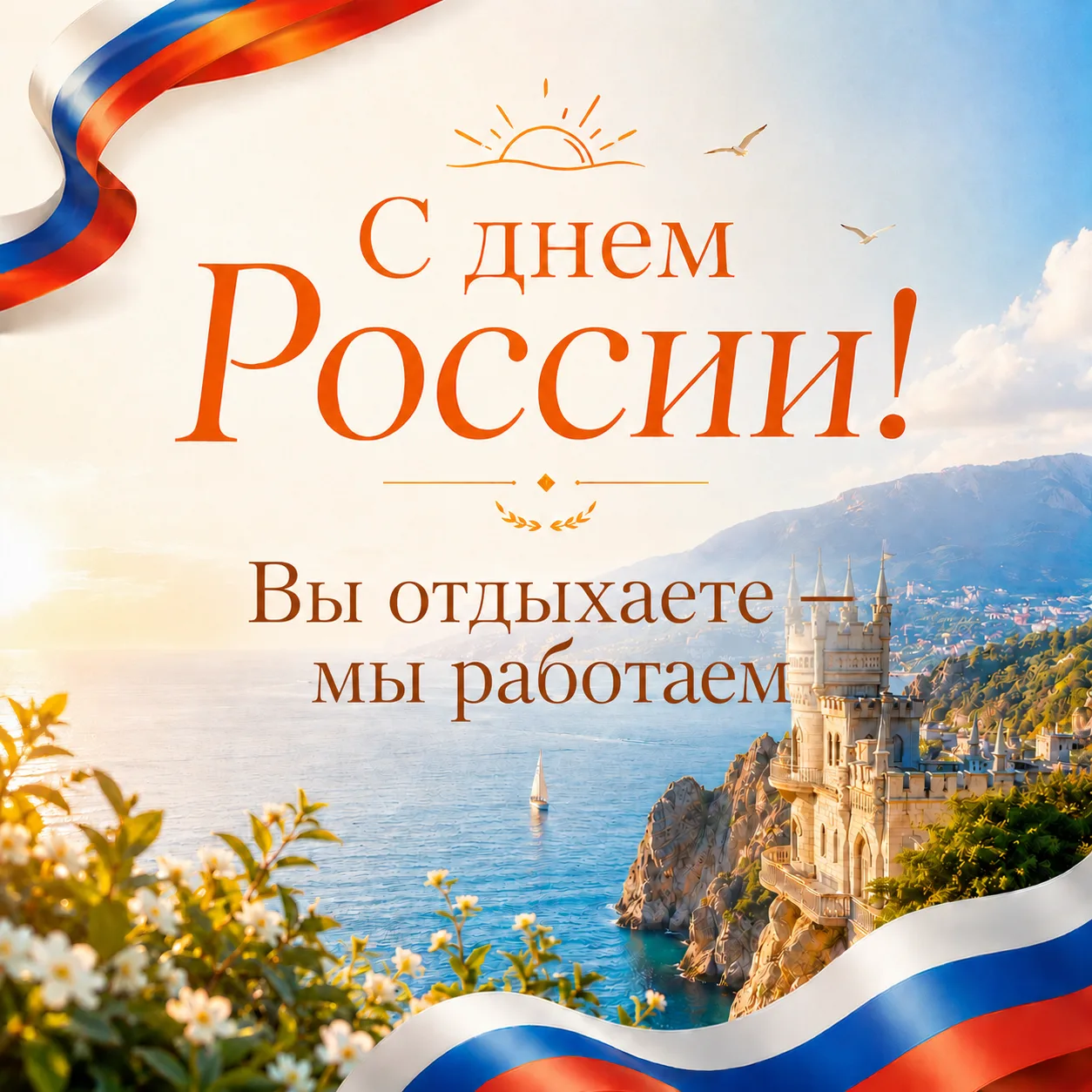 🇷🇺 Поздравляем с Днём России!

Желаем мира, спокойствия, радости и как можно больше счастливых мом
