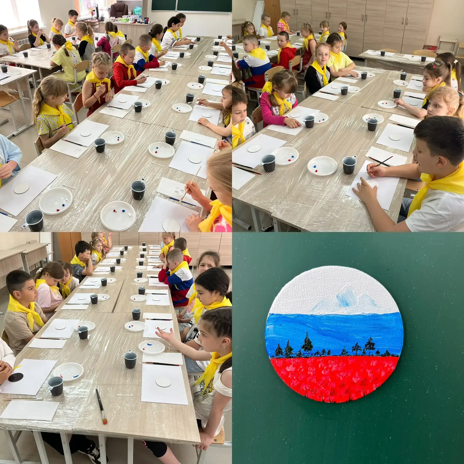 🇷🇺 Мастер-класс «Символы России» в нашем пришкольном лагере МБОУ СОШ 4 ✨
Сегодняшний день выдался 