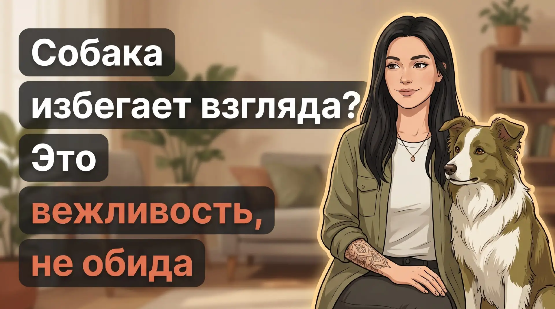 Собака отводит взгляд: вежливый сигнал, а не обида 🐶

Коррекция поведения собак начинается с понима