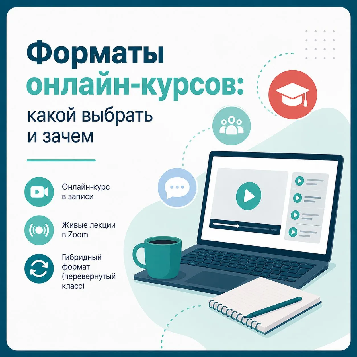 🎓Форматы онлайн-курсов: какой выбрать и зачем 

Частый вопрос: «А в каком формате лучше записывать 