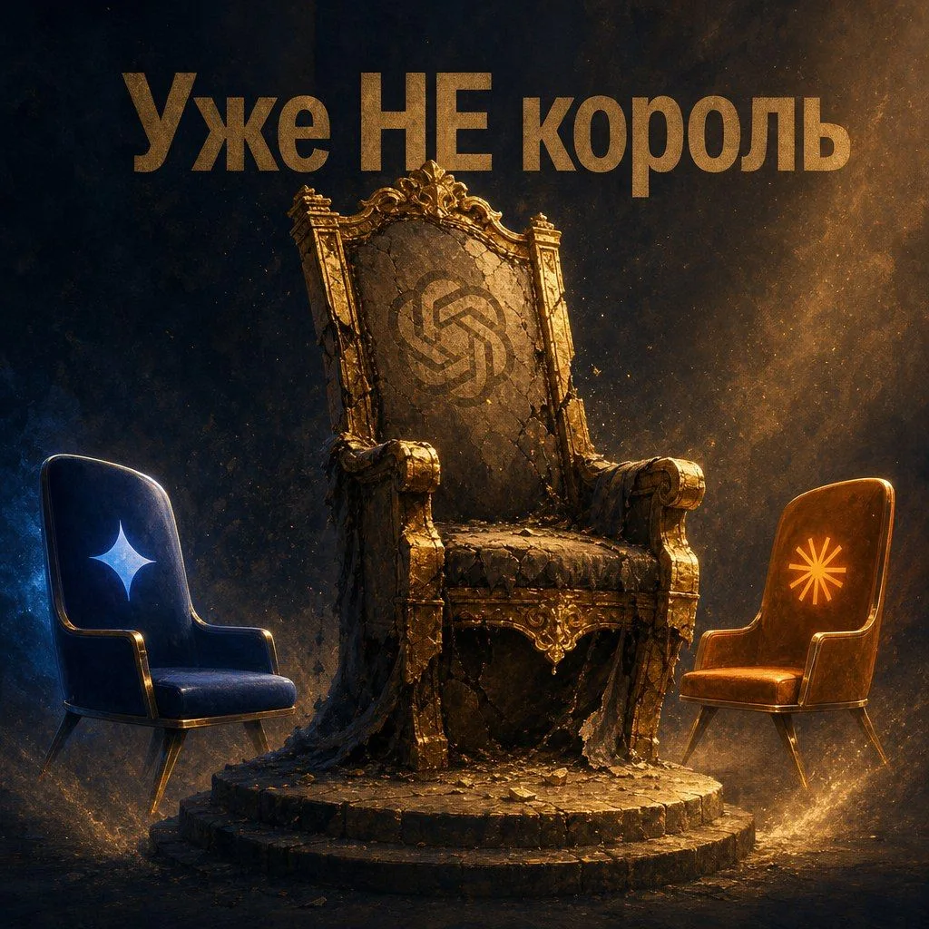 ChatGPT впервые потерял большинство на рынке ИИ-помощников

Доля упала до 46,4% — пользователи уходя
