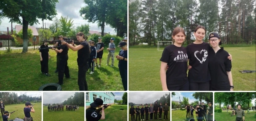 🫡У юнармейцев отряда "Вятич" продолжаются ежедневные тренировки. Оневая подготовка - важное занятие
