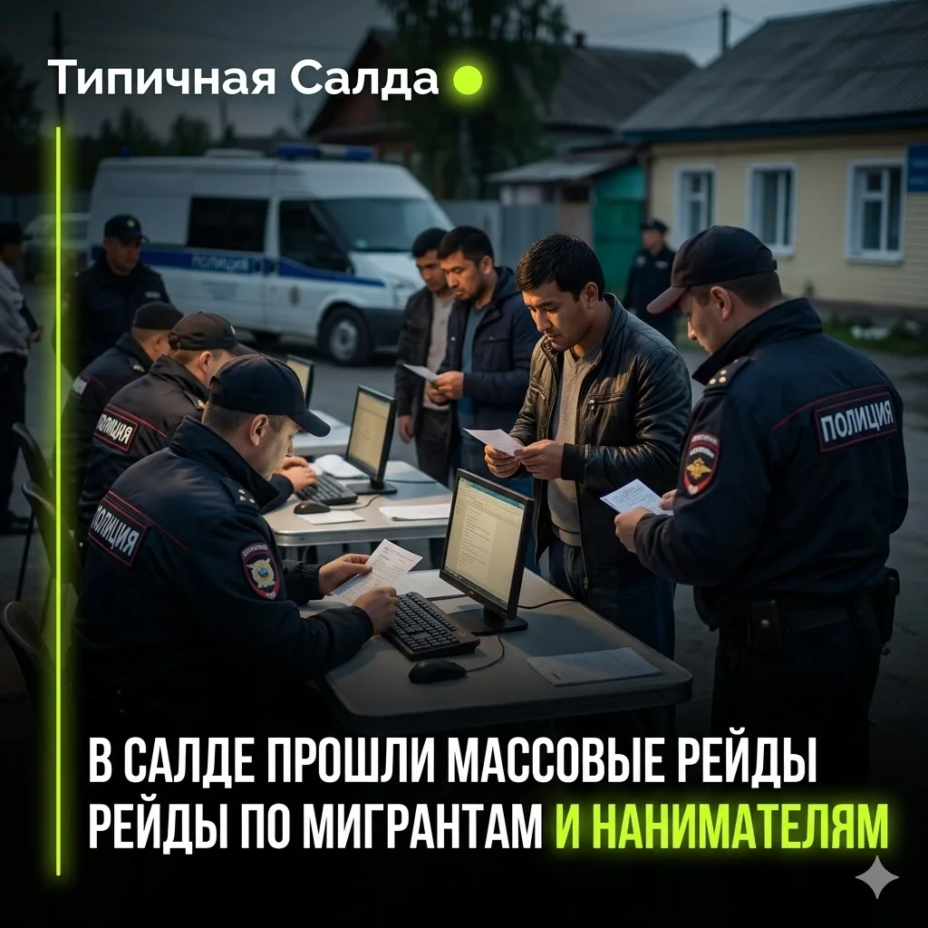 ​🛂 Операция «Нелегал-2026»: в Салде прошли массовые рейды по мигрантам и их работодателям

​Суть ко