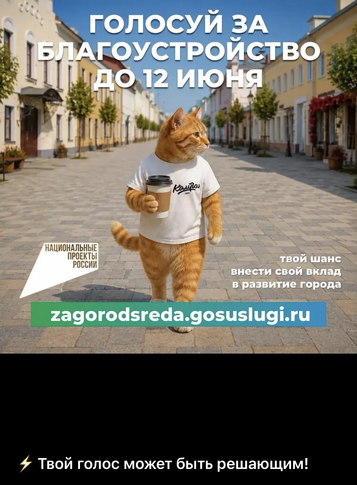 ⚡️Твой голос может быть решающим!

Прямо сейчас активно проходит голосование граждан в рамках федера