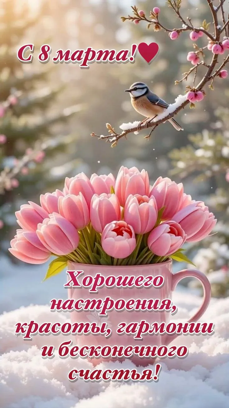 Дорогие женщины!

От всей души поздравляем вас с Международным женским днем — 8 Марта!
Вы дарите  вд