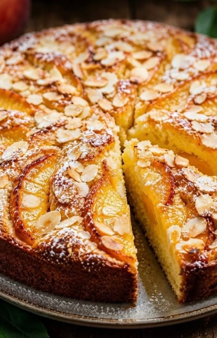 🥮 ПИРОГ «НЕЖНЫЙ ПЕРСИК»

Мягкий, воздушный пирог с сочными персиками и хрустящей миндальной корочко
