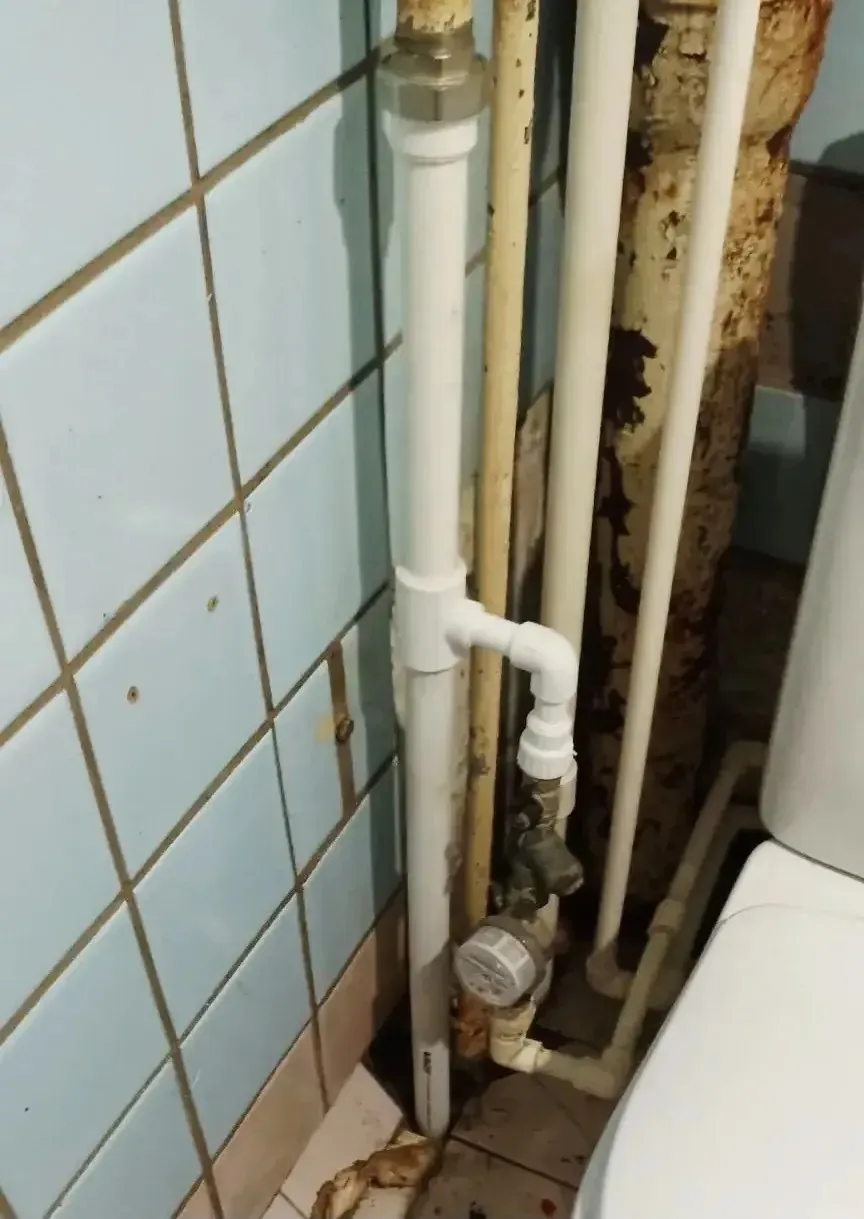 🔧Замена стояка ГВС через перекрытие по адресу: 
пос. Мехзавод, 7-й квартал, 8.