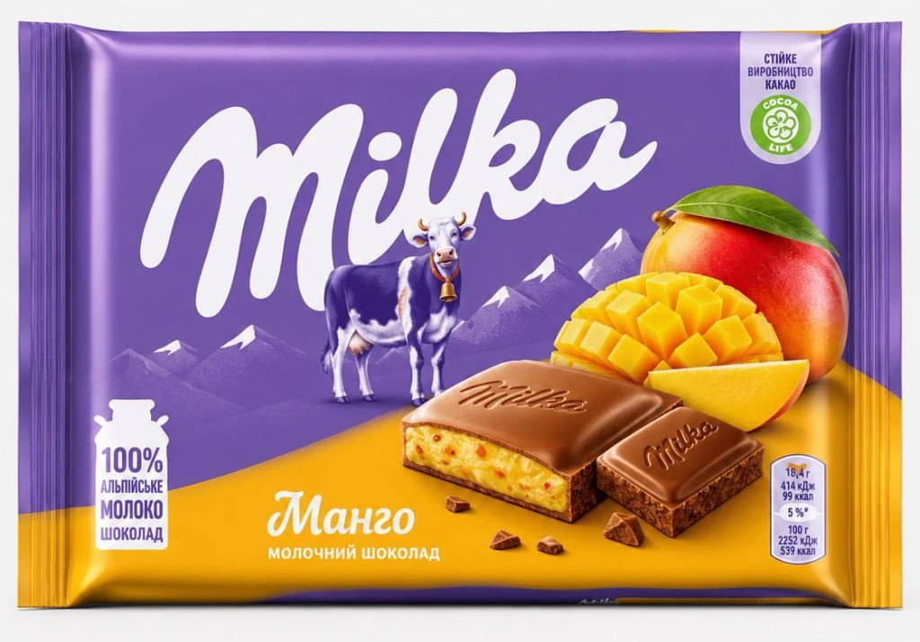 🍫Шоколад Milka со вкусом МАНГО скоро завезут в Россию🍫